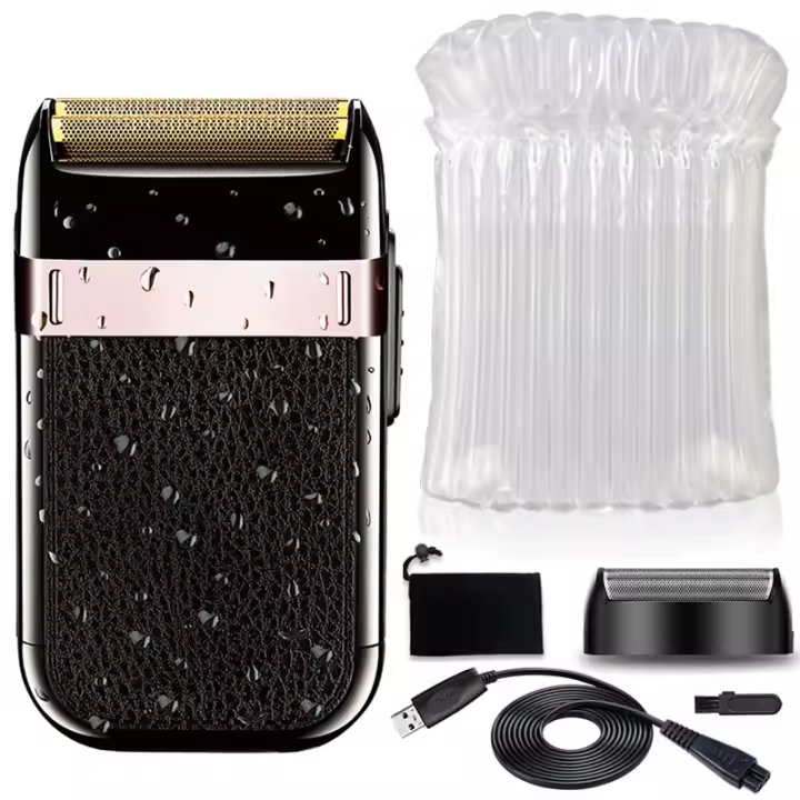 kemei 2024 rechargeable shaver for men washable electric shaver beard shaving machine bald head electric razor with extra mesh - 1