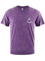 Hermoso jarrón de flores con ilustración impresa, camisetas para hombre con lavado de nieve, camiseta de verano de Hip Hop, ropa informal Multicolor, Tops de algodón - details 13
