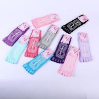 Calcetines deportivos antideslizantes suaves y transpirables, medias de tubo medio de Color sólido, calcetines de estilo coreano, calcetines de Yoga para mujer, calcetines de cinco dedos - details 3