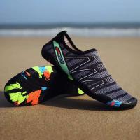 Zapatos de playa de secado rápido de alta calidad para hombres y mujeres 35-46 rendimiento antideslizante de malla de goma suave - details 6