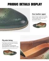 Zapatos de hombre completos de nuevo diseño de moda Oxford de piel de vaca de capa superior - details 8