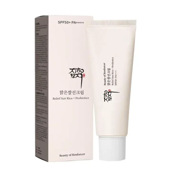 Protector solar SPF50+ PA++++ Defensa UV nutritiva con arroz y probióticos Belleza de Renforcer Cuidado de la piel coreano para todo tipo de piel - - 1