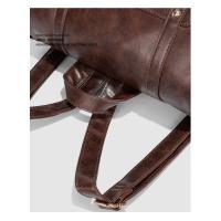 Mochila Mochila Estilo Universitario Bolso Retro De Cuero Suave Para Mujer Bolso Escolar Informal De Gran Capacidad - details 10