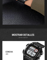 SKMEI-reloj deportivo para hombre, cronómetro con luz trasera, cuenta atrás, resistente al agua, 5bar, alarma - details 21