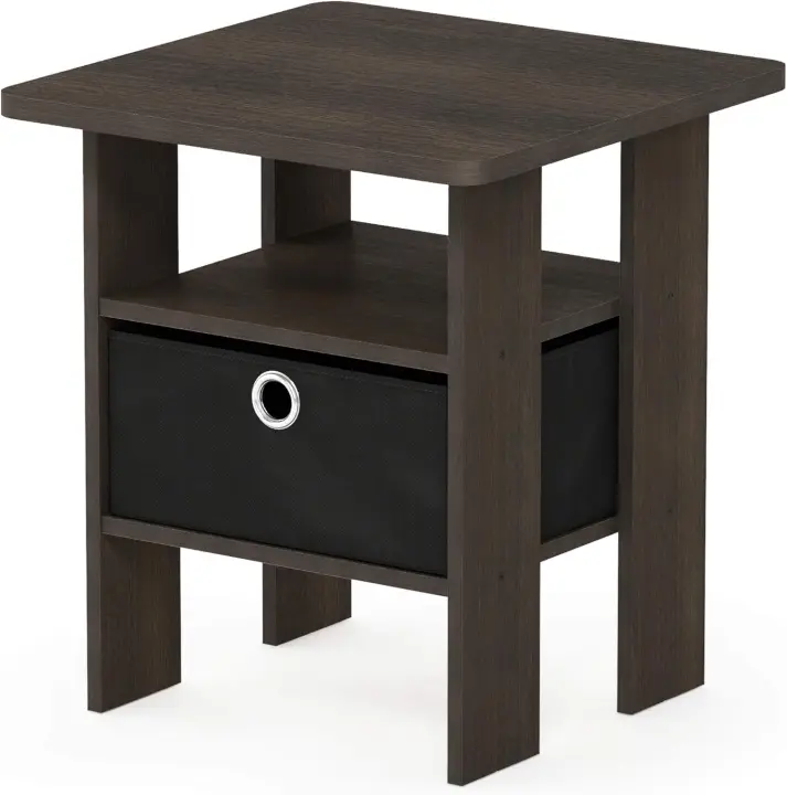Mesita De Café, Madera compuesta, Nogal Oscuro, 48 x 80 x 39,62 cm - 1