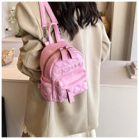Bolso pequeño bordado acolchado, nuevo estilo, mochila de verano para mujer, Mini bolso escolar, mochila de viaje informal - details 19