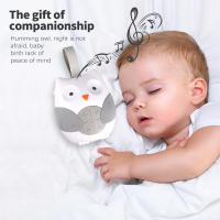 Máquina portátil de ruido blanco chupete para bebés con 10 música ligera para niños pequeños de máquina de sonido de apagado de temperatura - details 2