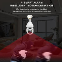Cámara de vigilancia con bombilla Wifi, visión nocturna a todo Color, seguimiento humano automático, Zoom, Monitor de seguridad interior - details 7