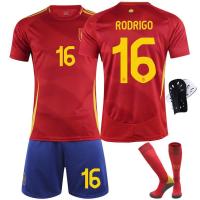 Camiseta España UEFA EURO 2024 Gavi 9 Pedri 26 Morata 7 Rodri 16 - Camiseta Selección Española Adulto Hombre/Mujer/Fútbol - Tecnología Dry Fit - details 4
