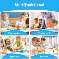 Mesa de Niños Ajustable en Altura Juego de Sillas de 4 Ideal para Jardín de Infantes y Habitación - details 82