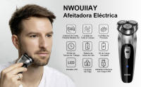 Afeitadora Eléctrica para Hombre, máquina de Afeitar en Húmedo y Seco, Barba Corporal, Rotativas profesionales, recargable - details 0