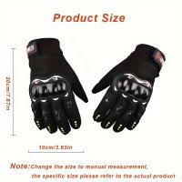 Guantes de Moto Transpirables con Pantalla Táctil y Protección de Nudillos Duros, Antideslizantes, de Tejido Cómodo para Moto - details 2