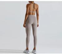 Mallas de Yoga para mujer, Leggings deportivos de cintura alta, elásticos, sin costuras, para gimnasio - details 17