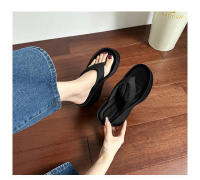 Chanclas de suela gruesa que aumentan la altura en verano, zapatillas con forma de magdalena y sandalias con tacón de cuña para mujer - details 1