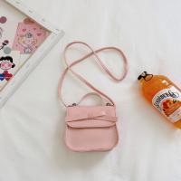 Dulce bolso de hombro con lazo de cuero PU, bolso cruzado con lazo de Color sólido, monedero, cartera, Bolso pequeño para niños, ropa de calle - details 4