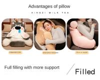 Almohada multifuncional para cabecero de cama, cojín grande de dibujos animados, bolsa suave para sofá - details 1