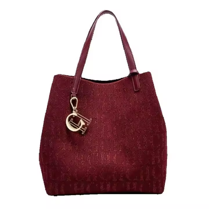 CH-Bolso de hombro sencillo con diseño de letras y estampado de letras, bolso de viaje diario de gran capacidad, bandolera de mujer, mochila de lujo de alta gama - 1