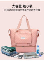 Bolsa deportiva para fitness Separación en seco y húmedo para mujer Ligero de gran capacidad Portátil Bolsa de viaje de corto recorrido Bolsa de equipaje independiente para jaula de zapatos - details 7