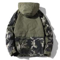 Chaqueta de Camping Casual para Hombres Abrigo con Capucha a Prueba de Viento - details 3
