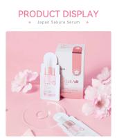 Suero facial blanqueador Sakura, antienvejecimiento, líneas finas, aprieta los poros, mejora el pigmento de melanina, crema hidratante opaca, ilumina el cuidado de la piel - details 16