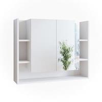 Armario con espejo para baño Elira, blanco, 80,2 x 64 cm - details 3