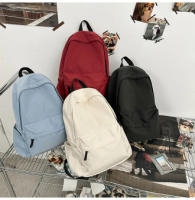 Moda Bolsas de Dos Hombros de Color Sólido para Hombres y Mujeres Tendencia Casual Bolsa de Nylon con Cremallera Mochila de Gran - details 7
