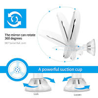 LZ1217 Espejo de Maquillaje Iluminado 10x - Montado en la Pared, Aumentador para Ducha, Ventosa Potente, Espejo LED con Iluminación y Brillo en Tres Colores, Rotación de 360°, Ideal para Afeitado, Depilación y Recorte de Cejas, Redondo. - details 9