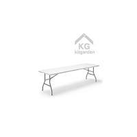 Mesa Plegable Portátil Multifuncional, 180x74x74cm, Imitación Madera, Marrón - details 12