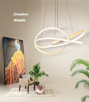 TOMAXIN-lámpara colgante LED para comedor, luz curva de 60CM, Simple, para sala de estar - details 0