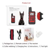 Collar para perro, control remoto eléctrico portátil con tapón de corteza, dispositivo de entrenamiento para mascotas impermeable con pitido de choque, 1 ud. - details 14