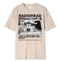 Radiohead-Camiseta clásica Vintage para Hombre, Camisetas de Rock de gira en América del Norte, Camisetas de calle de Hip Hop, Tops de gran tamaño de algodón 100% - details 9