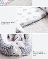 Cama de bebé para recién nacidos,Cuna Portátil Para Bebé 85x50cm Con Almohada Y Parachoques Algodón ,Alfombra de Juego Plegable para Bebés cesta de dormir infantil para 0-24 meses - details 9