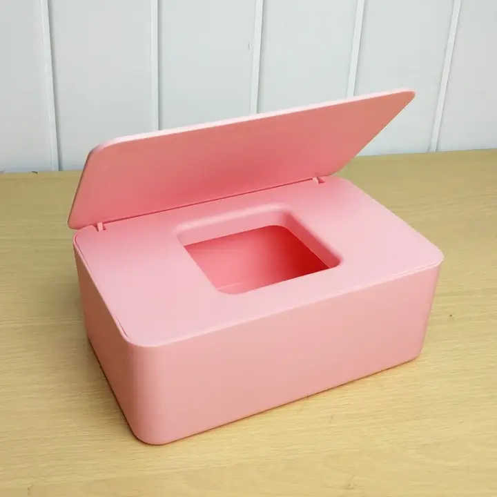Caja de Pañuelos Húmedos con Sello de Escritorio Toallitas de Bebé Caja de Almacenamiento de Papel - 1