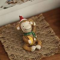 Regalo de Navidad, decoración de resina de animales bonitos, adorno de Papá Noel, decoración creativa de escritorio para oficina - details 14