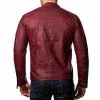 Chaqueta de Cuero para Ciclismo para Hombres A Prueba de Viento y Lluvia, Estilo Casual Hip-Hop - details 7