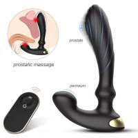 Empaque privado SEXY Control remoto Masajeador de próstata masculino Vibradores de tapón anal Masturbador masculino Vibrador de consolador Juguete sexual para mujer - details 2