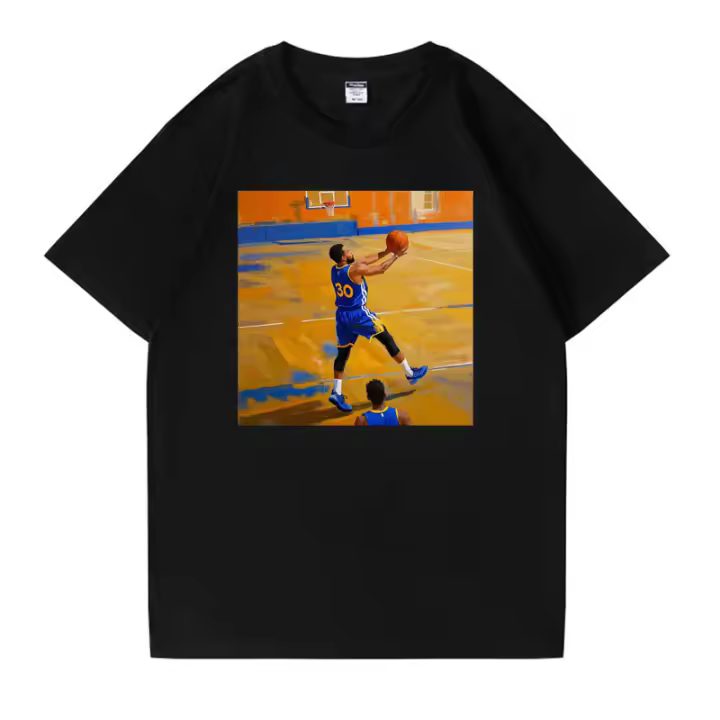 2025 Camiseta para hombre Camiseta negra pura 100% algodón Camisetas de Stephen Curry Camiseta blanca última novedad NBA - 1