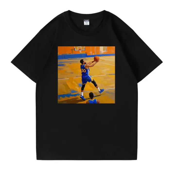2025 Camiseta para hombre Camiseta negra pura 100% algodón Camisetas de Stephen Curry Camiseta blanca última novedad NBA - 1