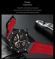 Reloj deportivo esqueleto para hombre, resistente al agua, movimiento de cuarzo japonés, reloj de pulsera informal para negocios, regalo al aire libre para él - details 1