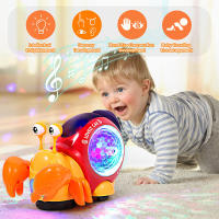 Juguete de cangrejo para gatear para bebés, Escape interactivo, cangrejos que caminan con música Led, evita obstáculos, juguetes de regalo para niños pequeños recién nacidos - details 2