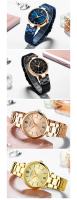 Reloj de cuarzo a la moda para mujer, movimiento japonés, acero inoxidable, resistente al agua, elegante reloj de pulsera para mujer para regalo y uso diario - details 8