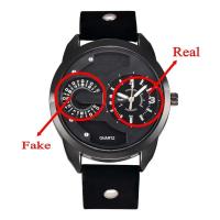 Reloj de Pulsera de Cuarzo Automático Estilo Casual de Moda para Hombres Correa de Nylon Negro - details 1