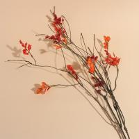 Hoja de arce roja Artificial de 84cm, planta de hoja de otoño elegante de plástico, rama de hoja de arce falsa hecha a mano, decoración para el hogar y la Oficina - details 4