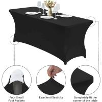 Mantel de Spandex Ajustable Resistente a Arrugas, Lavable para Eventos, Bodas y Fiestas - details 2