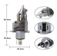 Faros LED H4 para motocicleta y coche, bombillas de doble color de luz de carretera, 6000K, amarillo, 3000K, 9003 HB2, impermeables, 2 unidades - details 0