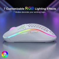 Ratón de juego inalámbrico de 2,4G, dispositivo con diseño ergonómico DPI ajustable para ordenador portátil de escritorio - details 7