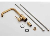 ELLEN grifo de bronce antiguo mezclador de agua fría y caliente grúa montada en cubierta grifo de fregadero de cocina de un solo orificio rotación 360 EL908 - details 10