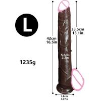 Leten-consolador largo negro de silicona suave, masturbadores vaginales, juguete erótico, Juguetes sexuales para mujeres, pareja y adultos - details 9
