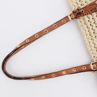 Bolso de Mano Tejido de Paja a la Moda para Mujer Bolso Bandolera de Gran Capacidad para Compras y Viajes Bolso de Playa Informal - details 3