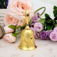 Anillo dorado Eming Gold Call Bells servicio de restaurante campana de mano para eventos de boda decoración del hogar - details 1